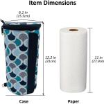 Olve Kitchen Paper Towel Holder Hanging Paper Towel Dispenser Cover for Kitchen, Camping Outdoor (Mint)