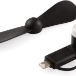 Mini Cell Phone Fan - Colorful and Powerful 2-in-1 Fan Compatible for iPhone, iP, Android Smartphone,Tablet - Cell Phone Summer Accessories - (6-Pack)