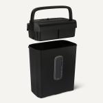 Basics 6-Sheet Cross-Cut Paper Shredder and Credit Card Shredder, 3.7 Gallon, Black