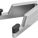 MONEER Cell Phone Stand, Phone Stand for Desk, Foldable & Portable iPhone Stand, Cell Phone Holder Desk Compatible with All Mobile Phone, iPhone, iP mini, Tablet 4-10.5" (Silver)