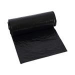 Boardwalk Low-Density Waste Can Liners, 16 gal, 1 mil, 24 x 32, Black, 10 Bags/Roll, 15 Rolls/Carton