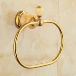 Oval Towel Antique Brass Hanger Hand Towel Holder for Bathroom Kitchen Accessories Wall Mounted