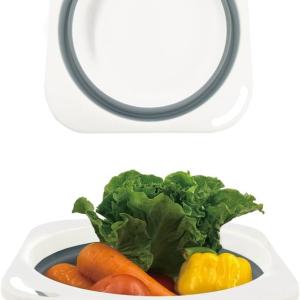 Portable Collapsible Wash Basin, Foldable Dish Tub Space-Saving for Kitchen, Camping, Travel, Laundry, Bottles (Gray 1 Pack)