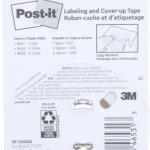 Post-it Labeling & Cover-Up Tape, 1 Roll, 1 in x 700 in (658)