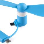 Mini Cell Phone Fan - Colorful and Powerful 2-in-1 Fan Compatible for iPhone, iP, Android Smartphone,Tablet - Cell Phone Summer Accessories - (6-Pack)