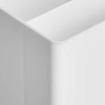 Basics Plastic Desk Organizer - Pen Cup Holds Pens/Pencils, White