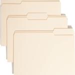 Sme File Folder, 1/3-Cut Tab, Assorted Positions, Letter Size, Manila, 24 per Pack (11928)