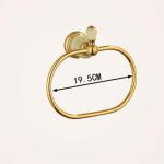 Oval Towel Antique Brass Hanger Hand Towel Holder for Bathroom Kitchen Accessories Wall Mounted