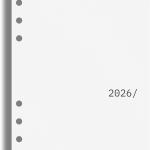 Cloth & Paper 2026 Front & Monthly Vellum Planner Dashboard Overlays | A5 Size 5.8 x 8.3 Inches | 13-Piece Set for 6-Ring A5 Planners, Undated, Transparent Heavyweight Paper, Pre-Punched