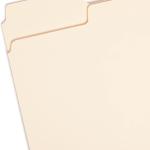 Sme SuperTab Heavyweight File Folder, Oversized 1/3-Cut Tab, Letter Size, Manila, 50 Per Box (10401)