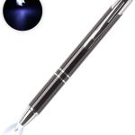 Pen with Light, Light Up Ballpoint Pen, Bright Lighted Pens for Writing in the Dark Led Light Flashlight Nurses Pen with Light Tip 1 Pack Penlight-White Light