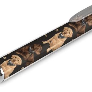 1 Pcs Black Pens Ballpoint - Labror Dog Paw Print 0.5 Mm Pens for Journaling, Ink Fine Ball Point Pen for Writing Office And School Supplies