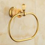 Oval Towel Antique Brass Hanger Hand Towel Holder for Bathroom Kitchen Accessories Wall Mounted