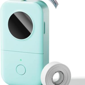 Phomemo Label Maker, D30 Portable Bluetooth Mini Label Printer Machine, Smartphone Handheld Thermal Sticker Small Labeler Multiple Templates Fonts Icon Inkless Custom Label for Home Kids, School Item