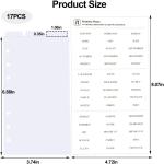 Black White Clear A6 Binder Dividers With Tabs - Plastic PVC Vertical Tabs for Planner Inserts, Refill Paper, Separator Pages - Index Dividers for Loose-Leaf Notebook, School Supplies