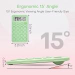 Cute Calculator, Basic Four Function Calculator for Teachers Students Basics Office, Small Handheld Calculators, 8 Digit with LCD Display, Sensitive Button, 5.5×3.2 inches Light Green