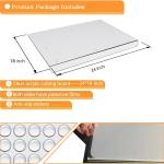 Acrylic cutting board with counter lip, 24 x 18 clear cutting board for countertop, one of the game-changing kitchen essentials, the non-slip cutting boards for kitchen by Moooope (Clear, X-Large)