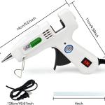 Hot Glue Gun Kit with 30 Glue Sticks, Fast Preheating Hot Melt, High Temp for School Crafts DIY Arts and Quick Home Repairs (20w)
