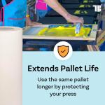 Pallet Tape for Screen Printing, 16 Inch x 300 Foot Roll, Me in USA, Heavy Duty Platen Masking Tape with Clean Removal to Protect Screen Printing Surfaces and Extend Pallet Life