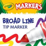 Crayola Bro Line Markers Classpack (256 Ct), Bulk Markers for Kids, Art Supplies for School, Classroom Must Haves, Preschool & Kindergarten Supplies