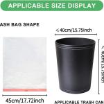 2 Gallon Small Trash-Bags Drawstring Bathroom - White Mini Garbage Bags 60 Count Plastic Unscented 7.5L Tiny Waste Basket Liners Kitchen Office Car Strong Thick Bulk Magesh