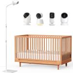 Dr.Care Baby Monitor Floor Stand, Universal justable Gooseneck Holder with Stable Base, No-Drill Installation, Compatible with All Dr.Care Cameras