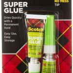 Scotch Super Glue Gel, .07 oz, 2-Pack, Dries Quickly with a Permanent Hold (AD112)
