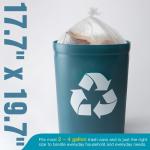 Small Trash Bags 2-4 Gallon Trash Bag 1000 Count Super Value Small Garbage Bags Bathroom Mini Trash Bags Unscented, Clear Wastebasket Bin Liners, Plastic Bags