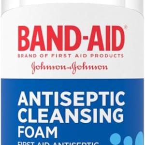 Band-Aid Brand Antiseptic Cleansing Foam for Kids, First Aid Antiseptic Foam Kills Germs to Prevent Infection, with Benzalkonium Cl Wound Antiseptic & Aloe, No Sting, 2.3 fl. oz
