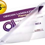 Oregon Lamination Heat Activated Legal Size Laminating Pouches 5 Mil 2 Sides, 9” x 14.5” (229mm x 368mm x 125 microns 2 Sides) [pk of 200] for up Through 8.75” x 14.25” Size Sheets, Clear Gloss
