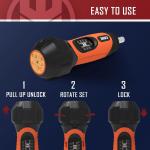 KNINE OUTDOORS Torque Screwdriver Wrench Driver Set 10-70 Inch Pounds lbs for Maintenance, 21 Hex Bits, Shaft Extension, For Tools, Bike Repairing and Mounting, Orange