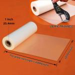 12.5 in x 656 ft Glossy Thermal Laminating Film, 1" Poly-in Core for Hot Roll Laminating Machine 28 mic Thickness