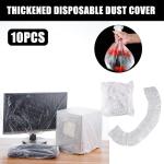 10Pcs Thickened Disposable Dust Cover,Clear Kitchen Appliance Covers,Elastic Household Kitchen Appliance Universal Dustproof Protective Cover,for Toaster Oven Blender Pressure Cooker Accessories