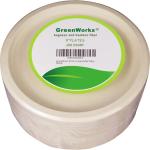 GreenWorks 100 Count 9“ Heavy-duty Compostable Plates, Unbleached Biodegrable Bagasse and Bamboo fiber Paper Plates