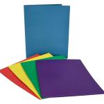 School Smart 2-Pocket Folders, Assorted Colors, Pack of 25 - 084900