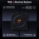 TobenONE 10-in-1 Shortcut-Key Docking Station with 4 Shortcut Button and Volume Knob, USB C Dock with 4K@60Hz HDMI, 100W PD, 3 USB, Ethernet, Audio, SD/microSD for MacBook, Windows, Chrome, Mac mini