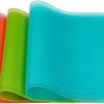 9 Pack Refrigerator Mats,Washable Fridge Mats Liners Easy to Clear Fridge Ps Mat Shelves Drawer Table Mats Refrigerator Liners for Shelves,3Red/3Green/3Blue