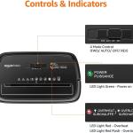 Basics Cross Cut Paper and Credit Card Shredder, 12 Sheet (New Model), Black