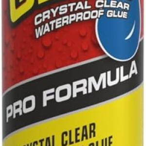 Flex Glue, Super Strong, Rubberized Waterproof hesive, Works Underwater, Use on Pools, Showers, Outdoors, Concrete, Brick, Pavers, UV Resistant, 9 oz Cartridge, Clear, 1-Pack