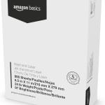 Basics Multipurpose Copy Printer Paper, 8.5 x 11 Inches , 24 lb, 1 Mega Ream, (800 Sheets), 97 Bright, White