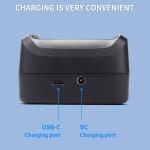 4-Slot Battery Charging Crle Kit for Zebra TC51 TC52 TC56 TC57 TC510 TC52X TC520L Barcode Scanners | Compatible with BT-000314 Battery - Charger Station with apter SAC-TC51-4SCHG-01