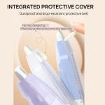 Refillable Quick-Dry White Correction Tape Set, 118ft(36m) Total, Pack of 6, Aesthetic Cute Pen-Shaped Applicator, School & Office Supplies(White)