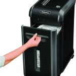Fellowes 4609001 Powershred 99Ms 14-Sheet Micro-Cut Heavy Duty Paper Shredder with Auto Reverse, Black/Dark Silver, 25.2" x 11.4" x 17.3"