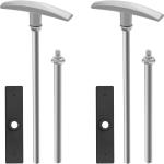 2 Pack RV Waste Valve Handle Replacement,T1046/TX9HPB RV Waste Valve Extension,RV sewer valve,RV black tank valve，RV gate valve,Keystone RV parts,Aluminum extension rod streamlines waste management