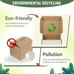 7"x5"x2" Shipping Boxes Set of 3, White Corrugated Cardboard Box Literature Mailer