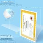 Laminating Sheets, 100 PCS 3 Mil Laminating Pouches 9 x 11.5 Thermal Laminate Sheets Holds 8.5 x 11 Inch Sheets, Universal Lamination Paper for Laminator, Photos, Files, Round Corner Letter Size