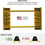 Rhino Cart All Terrain Mover Heavy Duty Appliance Dolly for Building Material Handling & Moving Heavy Furniture with Ease - Expands up to 46” with a 2,000lb Lo Rating - Me in USA