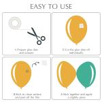 ALLFUN 1000 Pieces Clear Glue Points Dots Double Sided hesive Removable for Balloons Craft Sticky