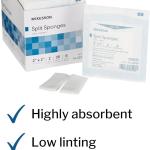 McKesson Performance Plus Gauze Split Iv Sponge 6Ply Sterile 2"X2" - Box of 35 - Model 22352000