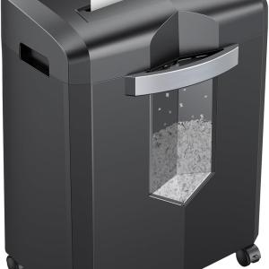 Bonsaii 12-Sheet Micro Cut Shredders for Home Office, 60 Minute P-4 Security Level Paper Shredder for CD, Credit Card, Mails, Staple, Clip, with Jam-Proof System & 4.2 Gal Pullout Bin C266-B